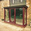 Woodgrain Mahogany Full Length Porch